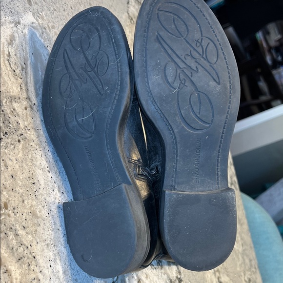 Enzo Angiolini Easinley Distressed Black Leather Moto Boots Size 6 - EUC - Picture 9 of 10